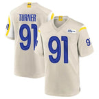 Kooe LA.Rams #91 Kobie Turner Player Bone Home Game Stitched Jerseys