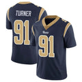 Kooe LA.Rams #91 Kobie Turner Player Navy Limited Vapor Untouchable Home Game Stitched Jerseys
