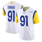 Kooe LA.Rams #91 Kobie Turner Player White Limited Vapor Untouchable Home Game Stitched Jerseys