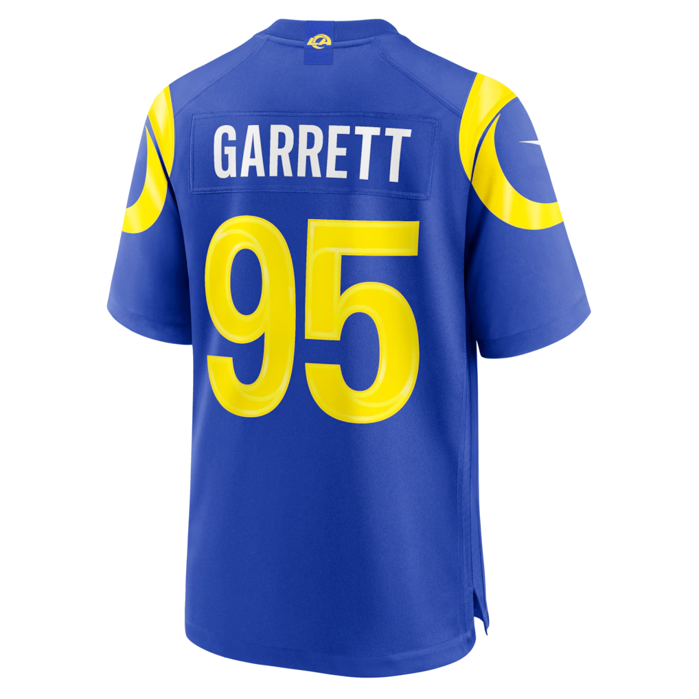 Kooe LA.Rams #95 Myles Garrett Royal Game Stitched Jerseys