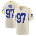 Kooe LA.Rams #97 Poona Ford Player Bone Home Game Stitched Jerseys