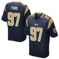 Kooe LA.Rams #97 Poona Ford Player Navy Home Game Stitched Jerseys