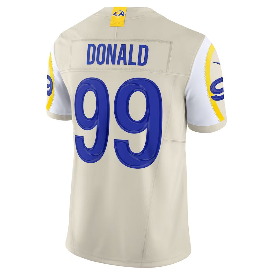Kooe LA.Rams #99 Aaron Donald Alternate Vapor F.U.S.E. Limited Jersey - Bone Stitched Jerseys