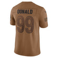 Kooe LA.Rams #99 Aaron Donald Brown Salute To Service Limited Jersey Stitched Jerseys