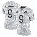 Kooe LA.Rams #9 Matthew Stafford Player Arctic Camo Salute To Service Limited Game Stitched Jerseys