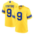 Kooe LA.Rams #9 Matthew Stafford Player Gold Classic Sol Home Game Stitched Jerseys