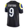 Kooe LA.Rams #9 Matthew Stafford Player Midnight Blue Rivalries Collection Vapor Limited Stitched Jerseys