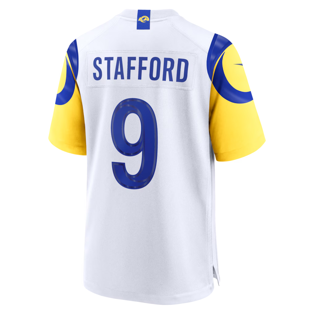 Kooe LA.Rams #9 Matthew Stafford White White Game Player Stitched Jerseys