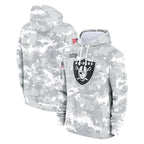 Kooe LV.Raiders Arctic Camo Salute to Service Hoodies Limited Game Blank Player Stitched Jerseys