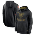 Kooe LV.Raiders Black Salute to Service Hoodies Limited Game Blank Player Stitched Jerseys