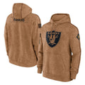 Kooe LV.Raiders Brown Salute to Service Hoodies Limited Game Blank Player Stitched Jerseys