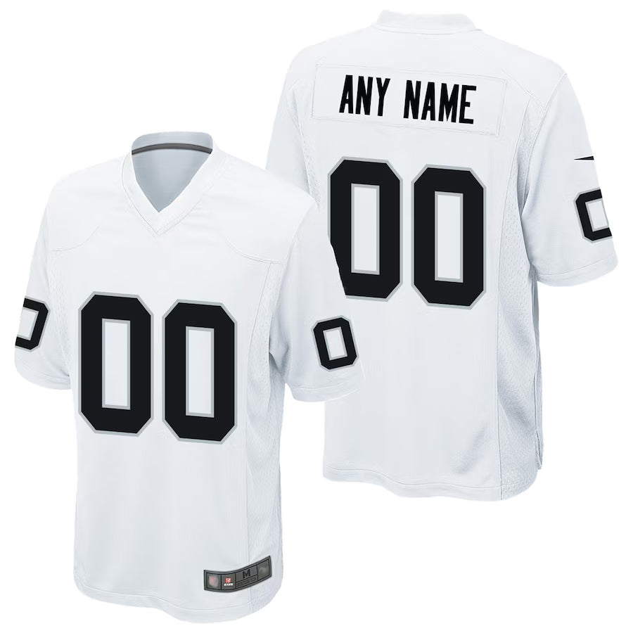 Kooe Custom LV.Raiders White Road Game Stitched Jerseys