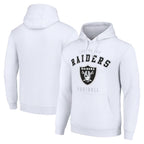 Kooe LV.Raiders White LOGO Pullover Hoodies Home Game Blank Player Stitched Jerseys