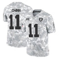 Kooe LV.Raiders #11 Jeremy Chinn Player Arctic Camo Salute To Service Limited Game Stitched Jerseys