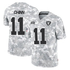 Kooe LV.Raiders #11 Jeremy Chinn Player Arctic Camo Salute To Service Limited Game Stitched Jerseys