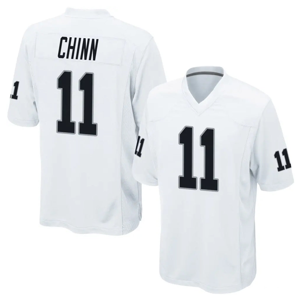 Kooe LV.Raiders #11 Jeremy Chinn Player White Home Game Stitched Jerseys