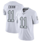 Kooe LV.Raiders #11 Jeremy Chinn Player White Limited Color Rush Home Game Stitched Jerseys