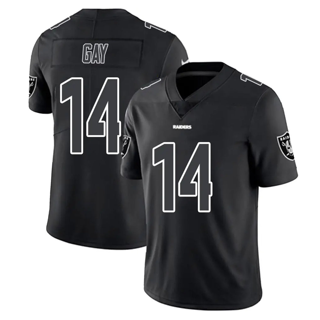 Kooe LV.Raiders #14 Matt Gay Player Black Limited Black Impact Home Game Stitched Jerseys