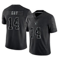 Kooe LV.Raiders #14 Matt Gay Player Black Reflective Limited Game Stitched Jerseys
