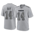 Kooe LV.Raiders #14 Matt Gay Player Gray Atmosphere Fashion Limited Game Stitched Jerseys
