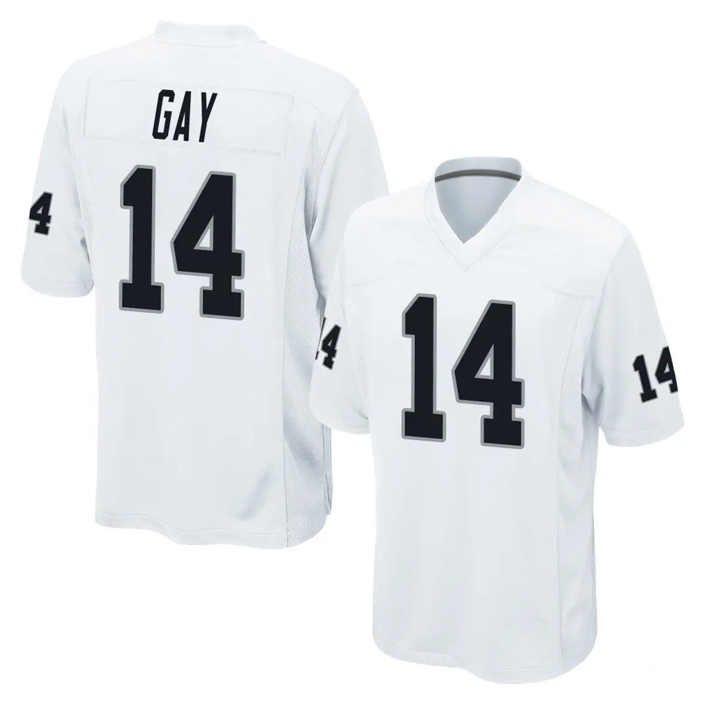 Kooe LV.Raiders #14 Matt Gay Player White Home Game Stitched Jerseys