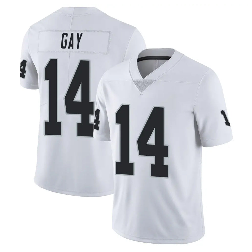 Kooe LV.Raiders #14 Matt Gay Player White Limited Vapor Untouchable Home Game Stitched Jerseys