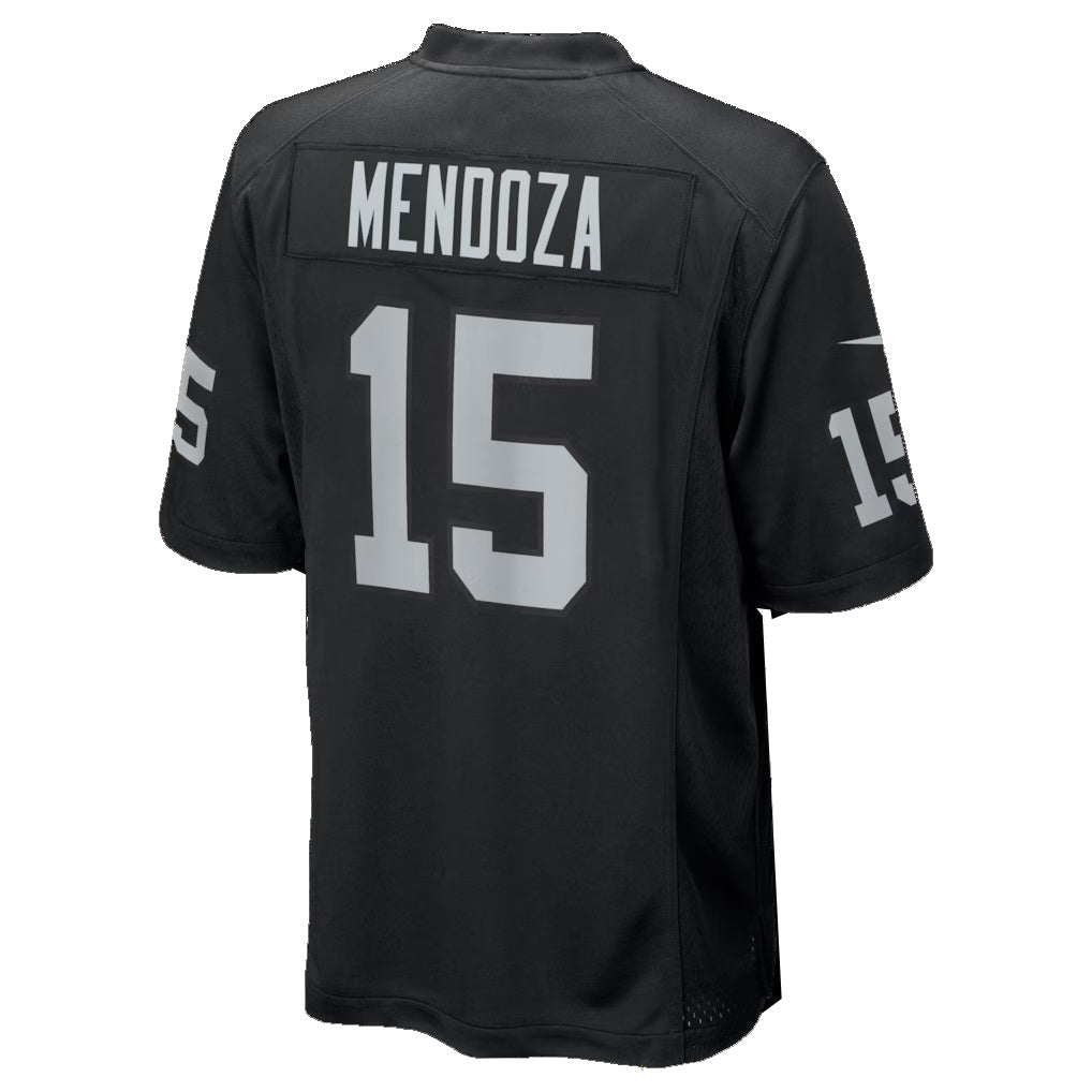 Kooe LV.Raiders #15 Fernando Mendoza Black 2026 Draft First Round Pick No. 1 Team Game Stitched Jerseys
