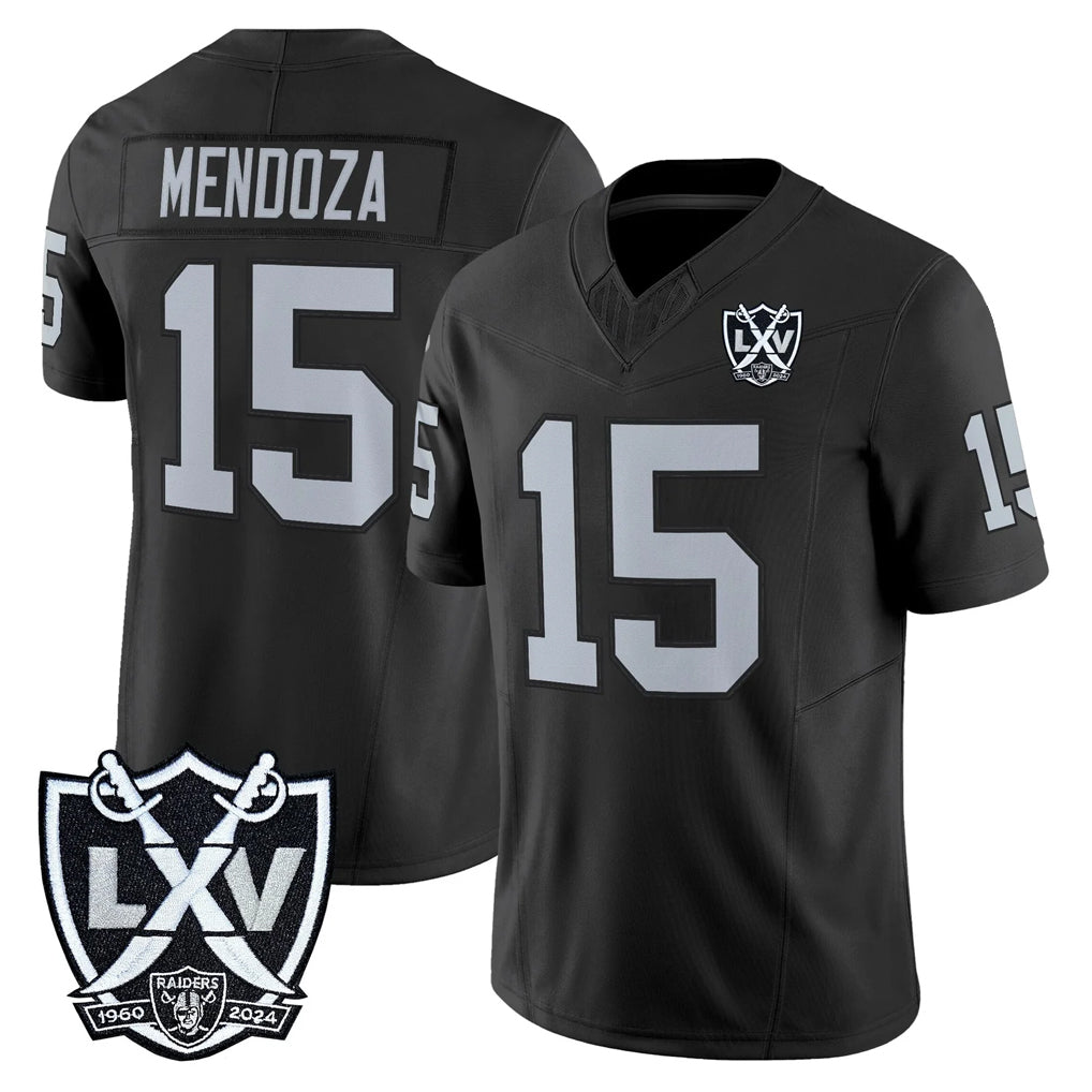Kooe LV.Raiders #15 Fernando Mendoza Player Black 2026 Vapor Limited Home Game Stitched Jerseys
