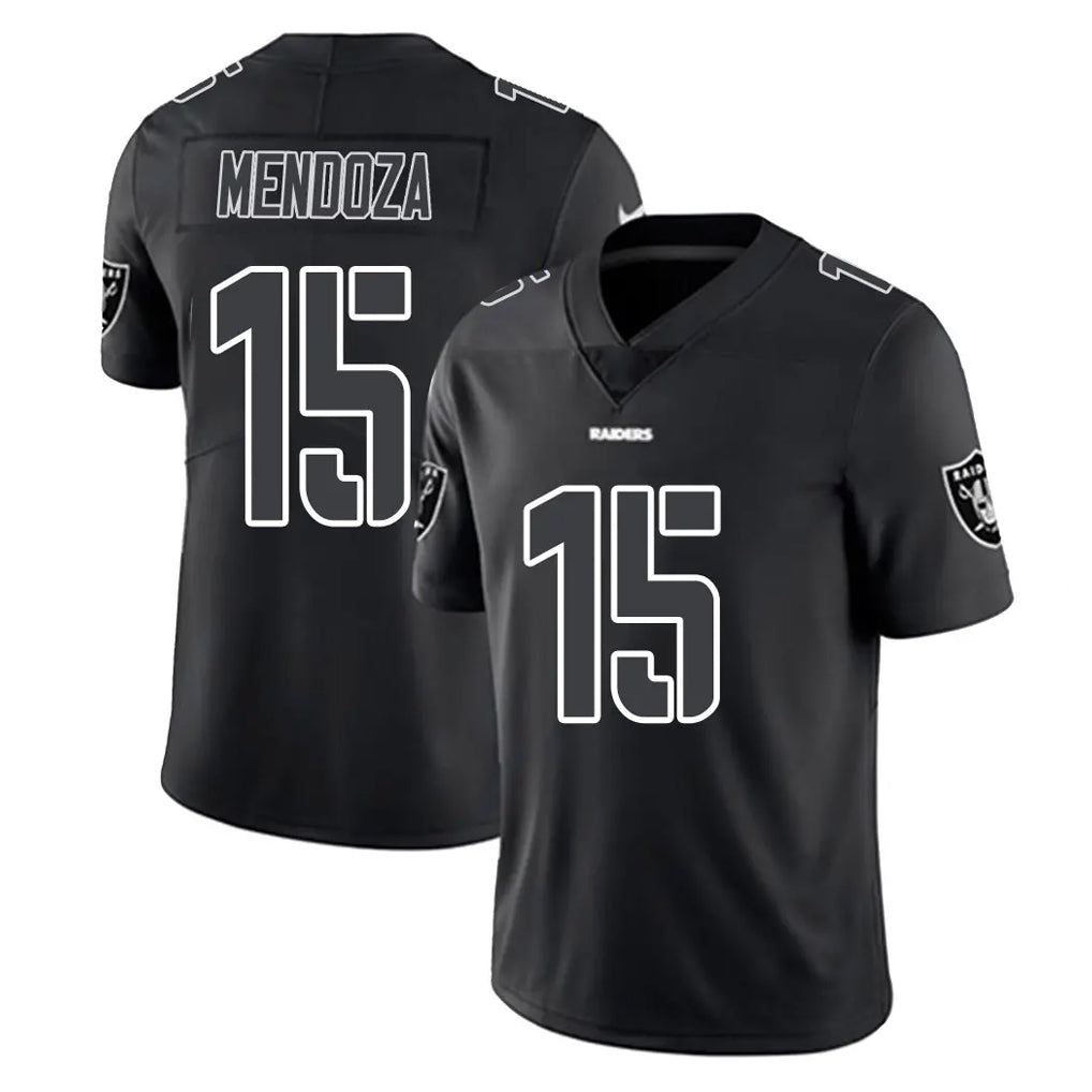 Kooe LV.Raiders #15 Fernando Mendoza Player Black Limited Black Impact Home Game Stitched Jerseys