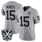 Kooe LV.Raiders #15 Fernando Mendoza Player Gray 2026 Vapor Limited Home Game Stitched Jerseys