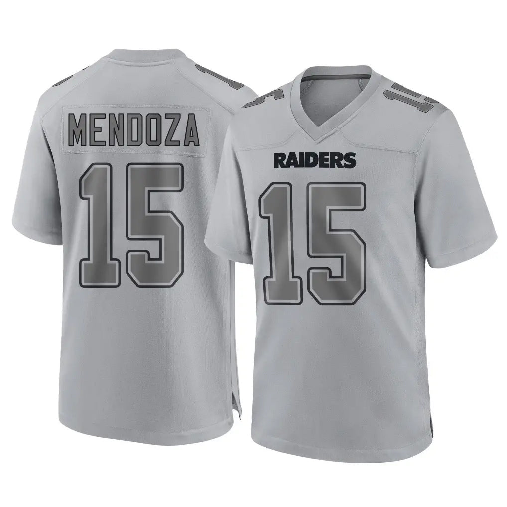 Kooe LV.Raiders #15 Fernando Mendoza Player Gray Atmosphere Fashion Limited Game Stitched Jerseys