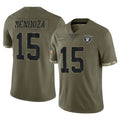 Kooe LV.Raiders #15 Fernando Mendoza Player Olive Salute To Service Limited Stitched Jerseys