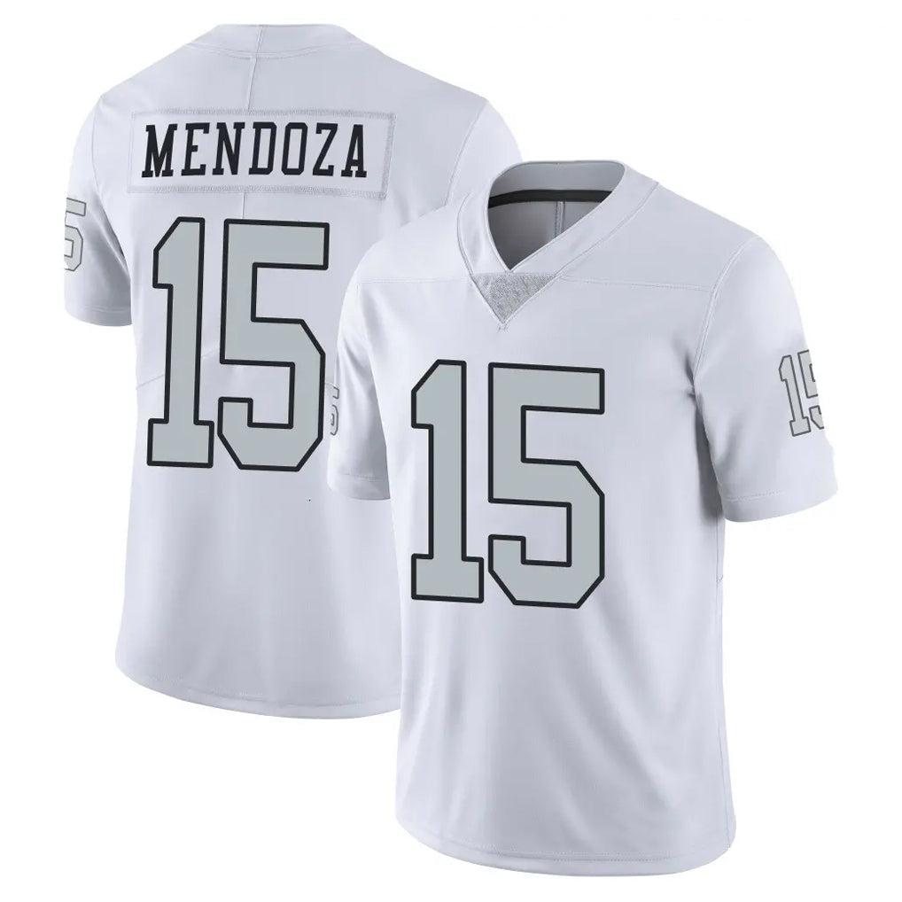 Kooe LV.Raiders #15 Fernando Mendoza Player White Limited Color Rush Home Game Stitched Jerseys