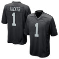 Kooe LV.Raiders #1 Tre Tucker Player Black Home Game Stitched Jerseys