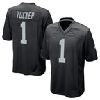 Kooe LV.Raiders #1 Tre Tucker Player Black Home Game Stitched Jerseys