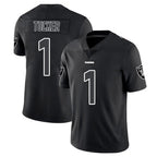 Kooe LV.Raiders #1 Tre Tucker Player Black Limited Black Impact Home Game Stitched Jerseys