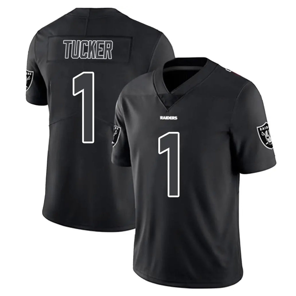 Kooe LV.Raiders #1 Tre Tucker Player Black Limited Black Impact Home Game Stitched Jerseys