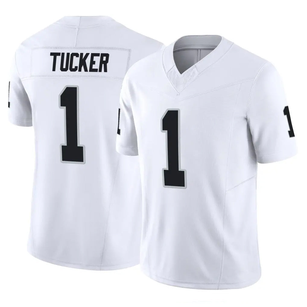 Kooe LV.Raiders #1 Tre Tucker Player White Limited Vapor F.U.S.E. Home Game Stitched Jerseys