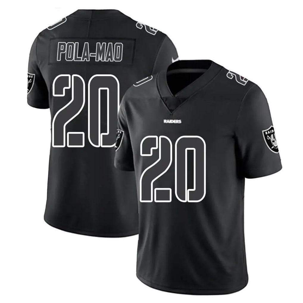 Kooe LV.Raiders #20 Isaiah Pola-Mao Player Black Limited Black Impact Home Game Stitched Jerseys
