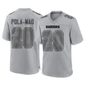 Kooe LV.Raiders #20 Isaiah Pola-Mao Player Gray Atmosphere Fashion Limited Game Stitched Jerseys