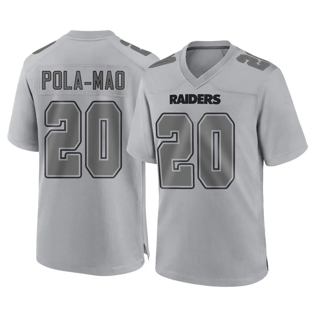 Kooe LV.Raiders #20 Isaiah Pola-Mao Player Gray Atmosphere Fashion Limited Game Stitched Jerseys