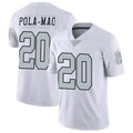 Kooe LV.Raiders #20 Isaiah Pola-Mao Player White Limited Color Rush Home Game Stitched Jerseys