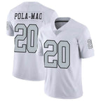 Kooe LV.Raiders #20 Isaiah Pola-Mao Player White Limited Color Rush Home Game Stitched Jerseys