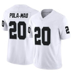 Kooe LV.Raiders #20 Isaiah Pola-Mao Player White Limited Vapor F.U.S.E. Home Game Stitched Jerseys