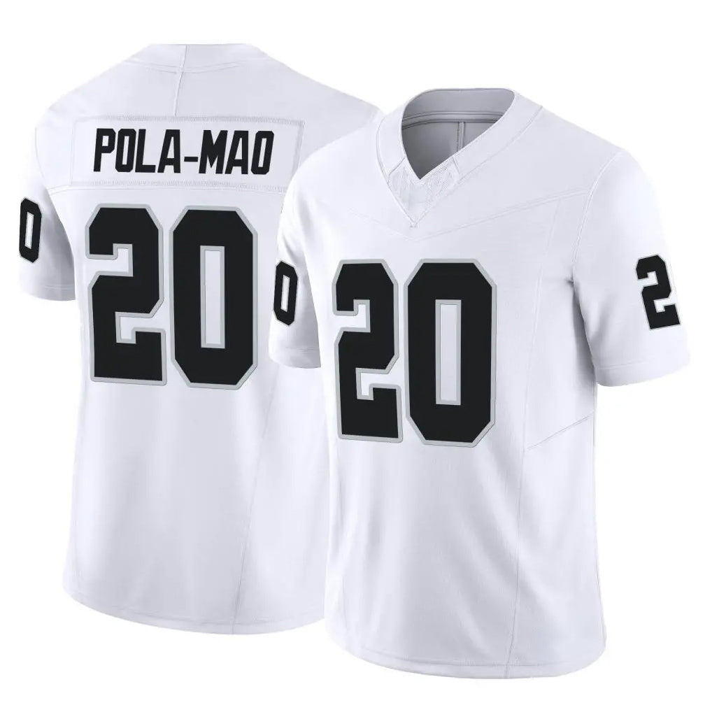 Kooe LV.Raiders #20 Isaiah Pola-Mao Player White Limited Vapor F.U.S.E. Home Game Stitched Jerseys