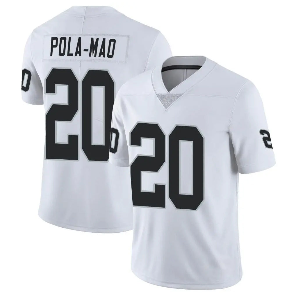 Kooe LV.Raiders #20 Isaiah Pola-Mao Player White Limited Vapor Untouchable Home Game Stitched Jerseys