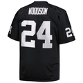 Kooe LV.Raiders #24 Charles Woodson Mitchell & Ness Black Big & Tall 1998 Retired Player Replica Jersey
