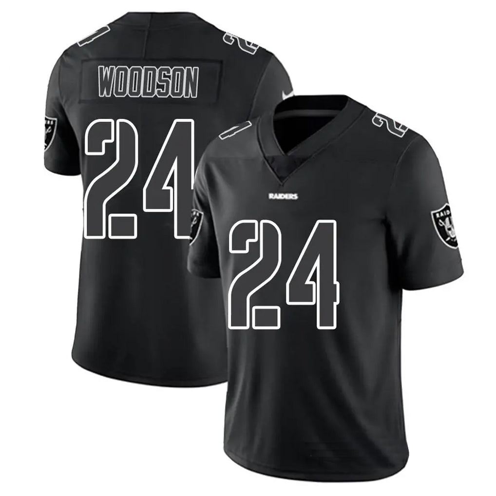 Kooe LV.Raiders #24 Charles Woodson Player Black Impact Limited Stitched Jerseys