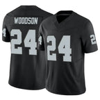 Kooe LV.Raiders #24 Charles Woodson Player Black Vapor F.U.S.E Limited Stitched Jerseys