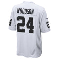 Kooe LV.Raiders #24 Charles Woodson Player Whtie Home Game  Stitched Jerseys